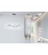 Rondo Modern 37W LED Semi Flush Light Black Matt 3000K-4