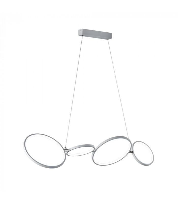 Rondo Modern 37W LED Pendant Ceiling Light White Matt 3000K-1
