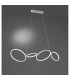 Rondo Modern 37W LED Pendant Ceiling Light White Matt 3000K-2