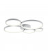Rondo Modern 49W LED Semi Flush Light White Matt 3000K-1