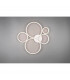 Rondo Modern 49W LED Semi Flush Light White Matt 3000K-3