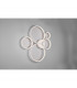 Rondo Modern 49W LED Semi Flush Light White Matt 3000K-4