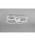 Rondo Modern 49W LED Semi Flush Light White Matt 3000K-5