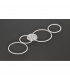 Rondo Modern 37W LED Semi Flush Light White Matt 3000K-2