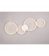 Rondo Modern 37W LED Semi Flush Light White Matt 3000K-4