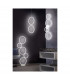 Rondo Modern 37W LED Semi Flush Light White Matt 3000K-6