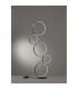 Rondo Modern LED Integrated Floor Lamp Black Matt 3000K with Footswitch-2