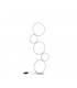 Rondo Modern LED Integrated Floor Lamp White Matt 3000K with Footswitch-1