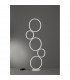 Rondo Modern LED Integrated Floor Lamp White Matt 3000K with Footswitch-2