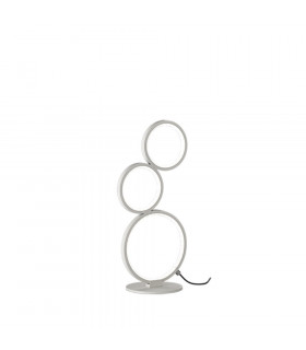 Rondo Modern 17W LED Table Lamp White Matt 3000K-1