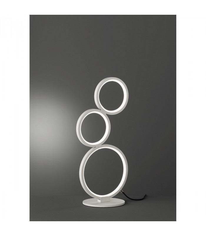 Rondo Modern 17W LED Table Lamp White Matt 3000K-2