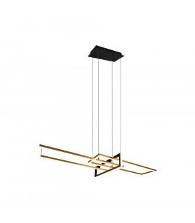 Salinas Modern Bar Pendant Ceiling Light Brass Matt 3000K-1