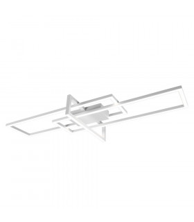 Salinas Modern 34W LED Semi Flush Light White Matt 4000K-1