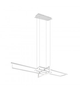 Salinas Modern Bar Pendant Ceiling Light White Matt 4000K-1