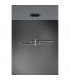 Salinas Modern Bar Pendant Ceiling Light Black Matt 3000K-4