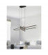 Salinas Modern Bar Pendant Ceiling Light Black Matt 3000K-6