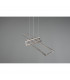 Salinas Modern Bar Pendant Ceiling Light Nickel Matt 3000K-4