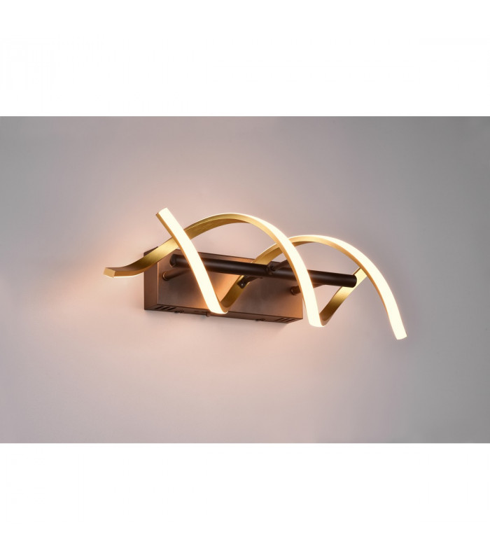 Sequence Modern 22W LED Wall Lamp Brass Matt 2300-3000-4000K-3