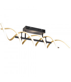 Sequence Modern 41W LED Semi Flush Light Brass Matt 2300-3000-4000K-1
