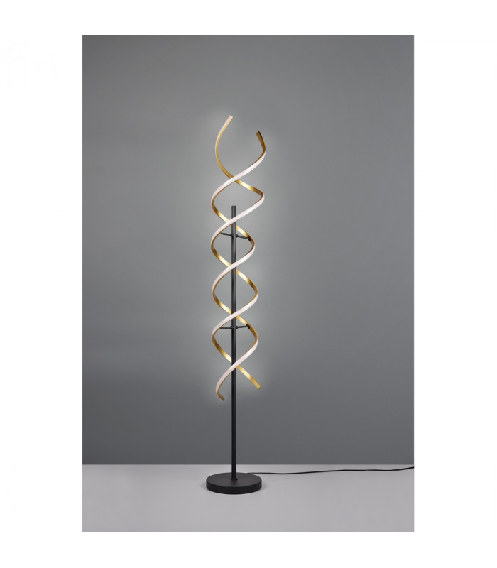 Sequence Modern LED Integrated Floor Lamp Brass Matt 2300-3000-4000K-5