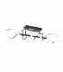 Sequence Modern 41W LED Semi Flush Light Brushed aluminium 2300-3000-4000K-1