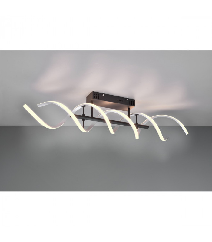 Sequence Modern 41W LED Semi Flush Light Brushed aluminium 2300-3000-4000K-3