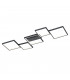 Sorrento Modern 34W LED Semi Flush Light Black Matt 3000K-1