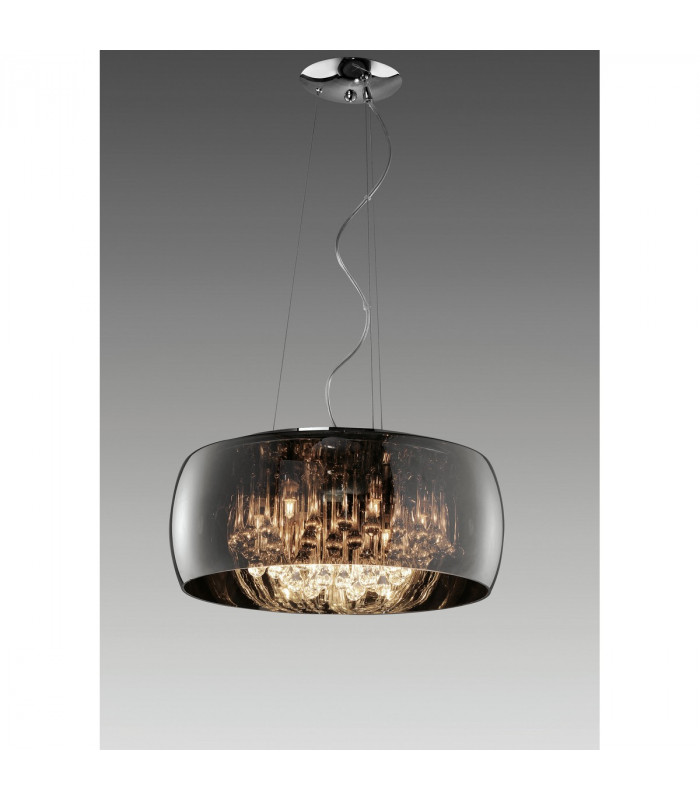 Vapore Modern 6 Light Pendant Ceiling Light Chrome-2