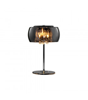Vapore Modern 3 Light Glass Table Lamp Chrome-1