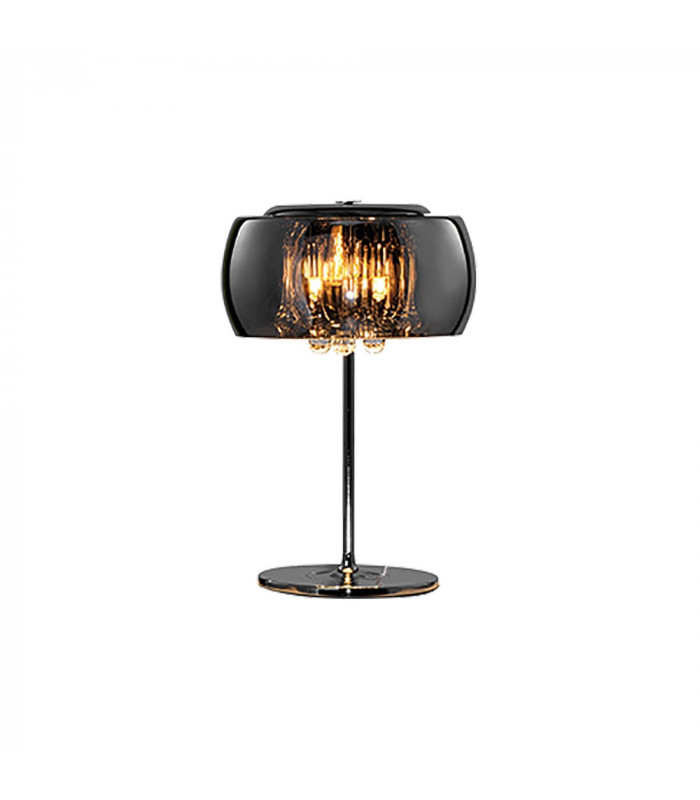Vapore Modern 3 Light Glass Table Lamp Chrome-1