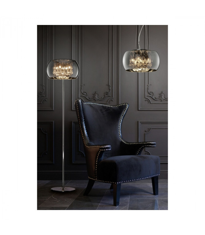 Vapore Modern 5 Light Pendant Ceiling Light Chrome-3