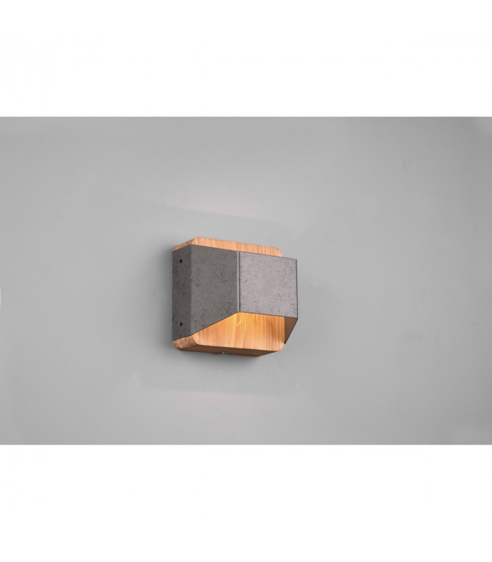 Arino Modern 12cm Up & Down Wall Lamp Nickel antique 3000K-2