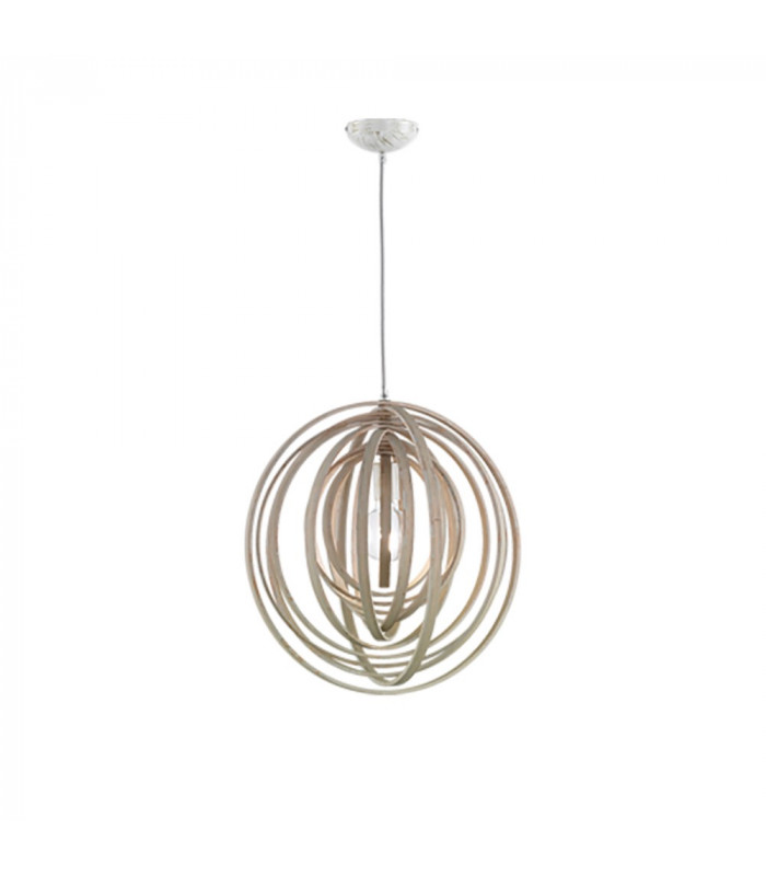 Boolan Authentic Spherical Pendant Ceiling Light Wood coloured-1