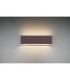 Concha Modern 2 Light Up & Down Wall Lamp Rusty 28cm 3000K-2