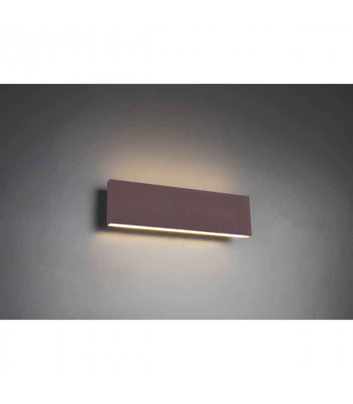 Concha Modern 2 Light Up & Down Wall Lamp Rusty 28cm 3000K-3