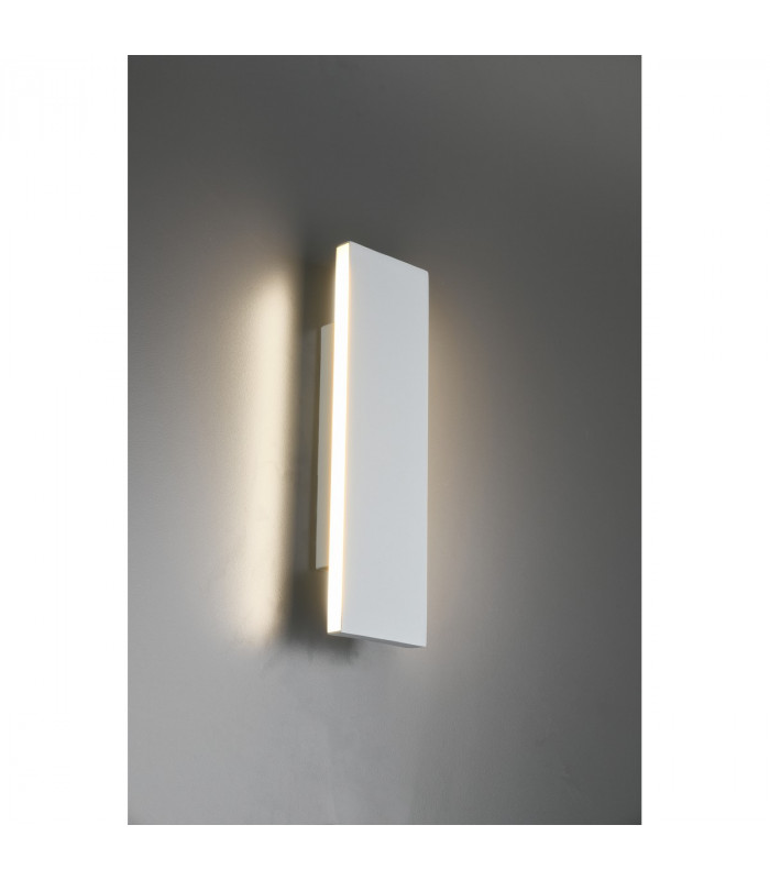 Concha Modern 2 Light Up & Down Wall Lamp White Matt 28cm 3000K-4