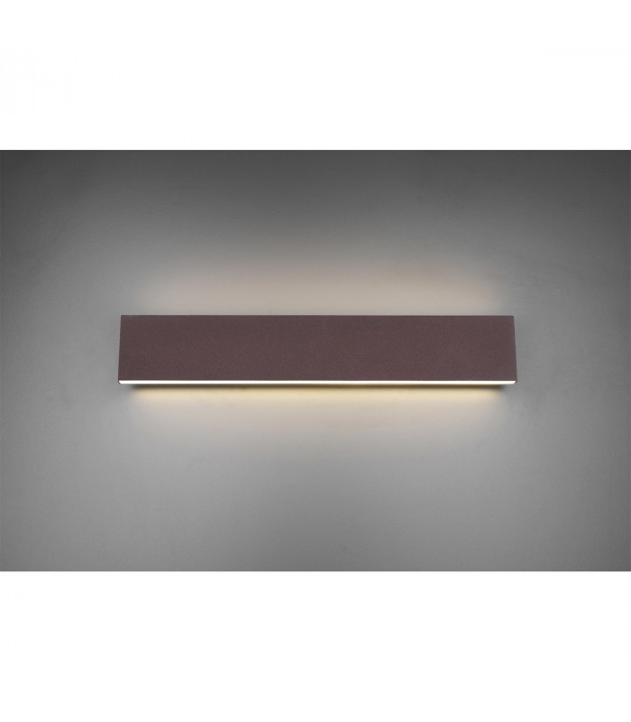 Concha Modern 2 Light Up & Down Wall Lamp Rusty 47cm 3000K-2