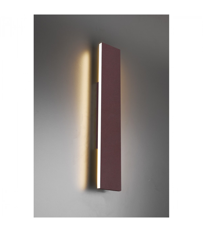 Concha Modern 2 Light Up & Down Wall Lamp Rusty 47cm 3000K-4