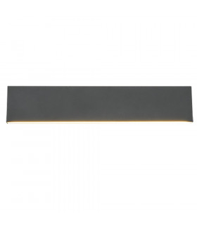 Concha Modern 2 Light Up & Down Wall Lamp Anthracite 47cm 3000K-1