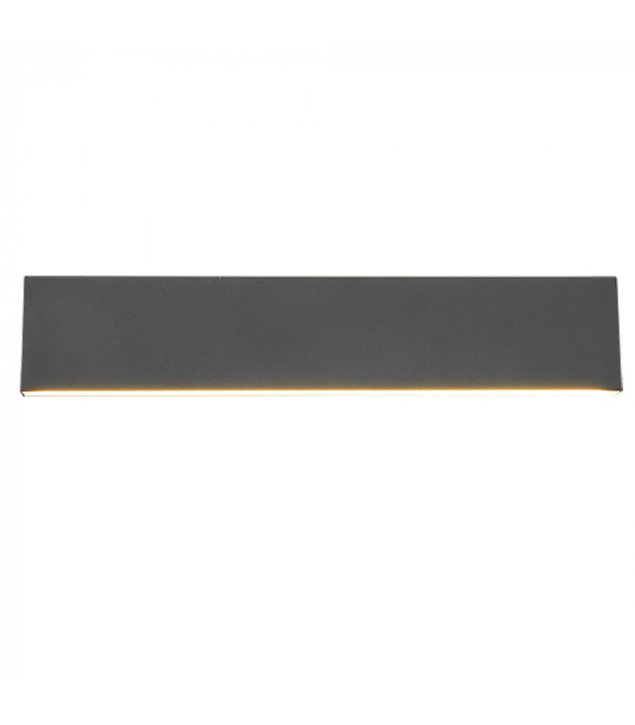 Concha Modern 2 Light Up & Down Wall Lamp Anthracite 47cm 3000K-1