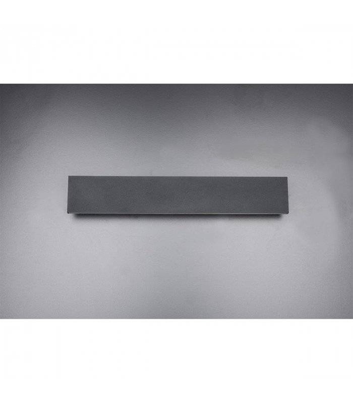 Concha Modern 2 Light Up & Down Wall Lamp Anthracite 47cm 3000K-5