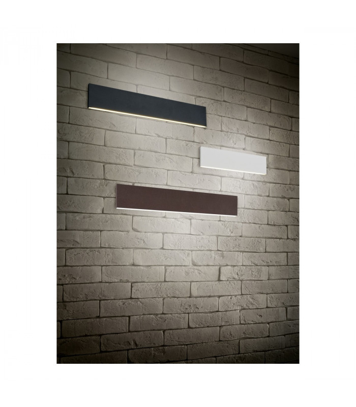 Concha Modern 2 Light Up & Down Wall Lamp Anthracite 47cm 3000K-6