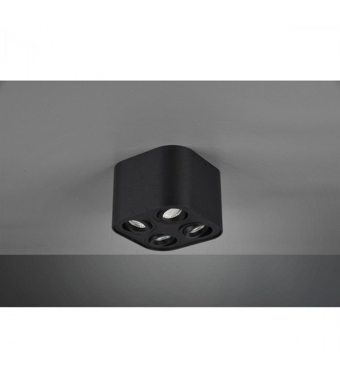 Cookie Modern 4 Light Surface Mounted Downlight Black Matt-3
