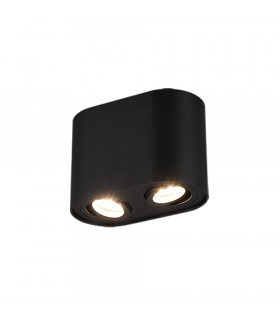 Cookie Modern 2 Light Surface Mounted Downlight Black Matt-1