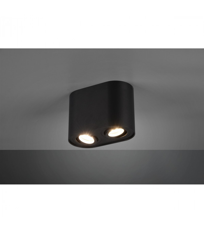 Cookie Modern 2 Light Surface Mounted Downlight Black Matt-2