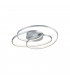 Gale Modern 38.5W LED Semi Flush Light Nickel Matt 3000K-1
