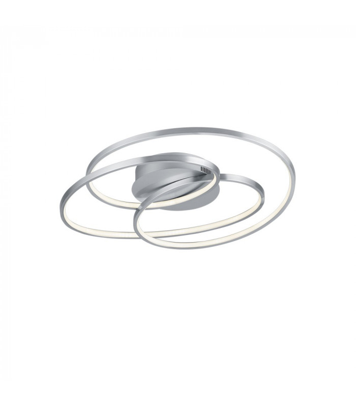 Gale Modern 38.5W LED Semi Flush Light Nickel Matt 3000K-1