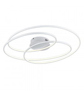 Gale Modern 50W LED Semi Flush Light White Matt 3000K-1