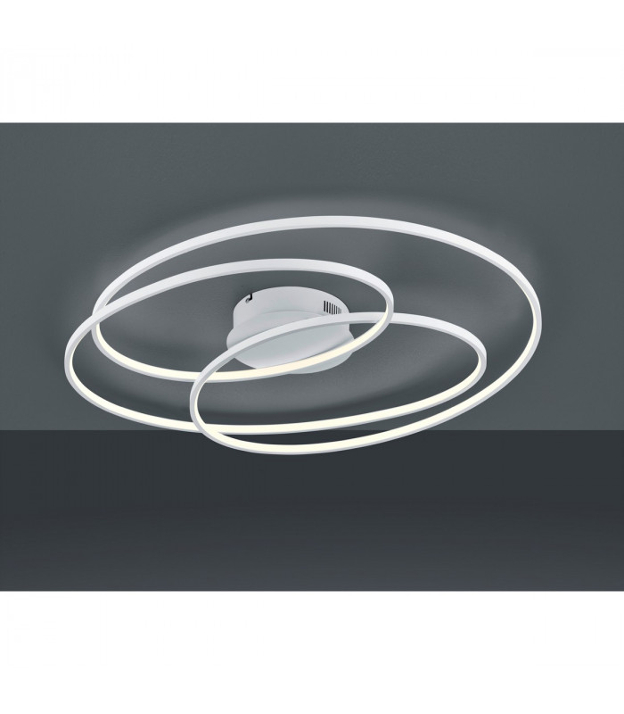Gale Modern 50W LED Semi Flush Light White Matt 3000K-2
