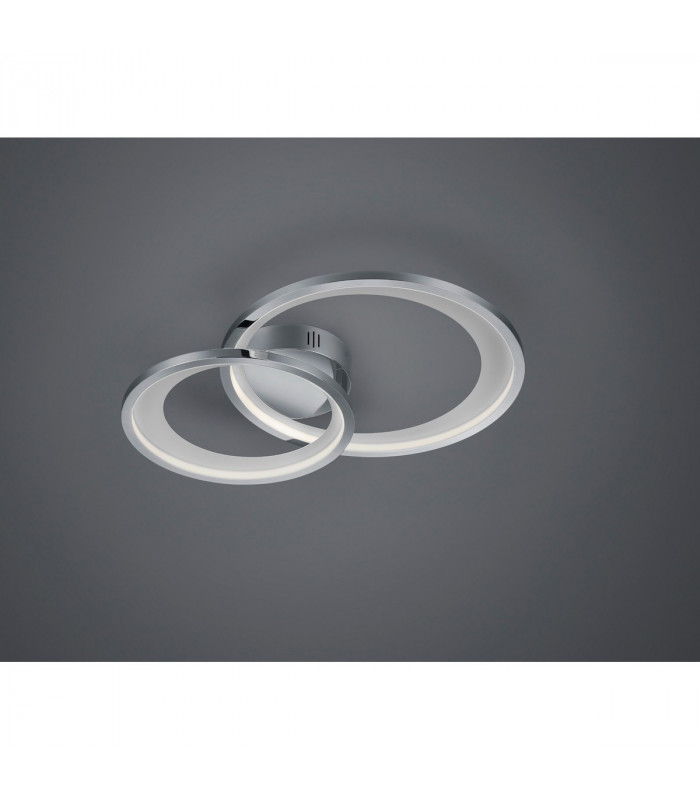 Granada Modern 29W LED Semi Flush Light Chrome 3000K-3
